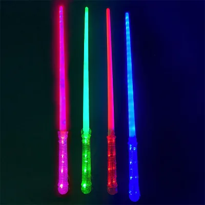 Novelties 2024 Light up Led Flashing Toy Sword Glowing Wand for Toys Kids Festive Party Game LRT-0952