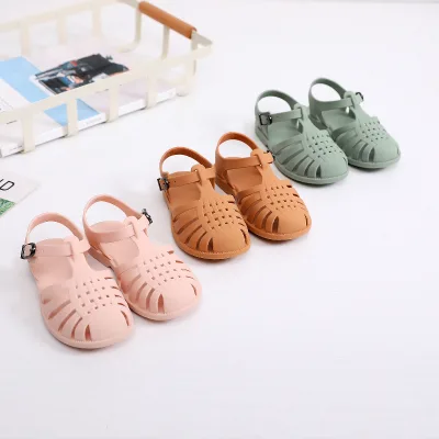 Wholesale Latest Designs Ladies Summer Children's Plastic Jelly Shoe New Baby Fashion Anti slip Beach Princess slippers