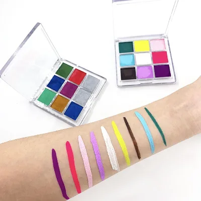 Fast Dispatch Trending Selections Stock Online Customization Available 9 Colors Super September Split Cake Face Paint Palette