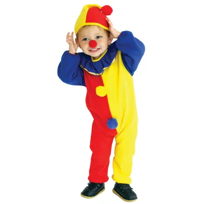 Clown Dress Funny Clown Costume for Children Kids Boys Girls Birthday Halloween Carnival Party