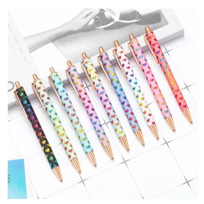 Custom Sparkly Glitter Pens for Women Black Ink Refills, Cute Journaling & Office Gifts for Girls
