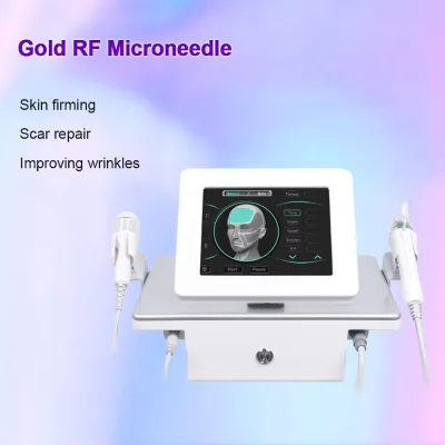 2025 Hot Sale Professional Gold RF Fractional Microneedle Radio Frequency Skin Rejuvenation Machine for Face Body