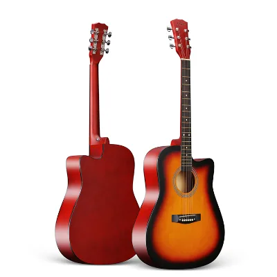 ENJOY M4101 Professional 41-Inch Basswood Acoustic Guitar for Travel Beginners-6-Piece Set
