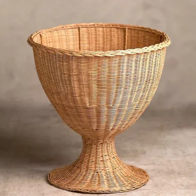 IntricateRattan Tabletop Vase Meticulous Rattan Woven Flower Vase Big Vases for Home Decor