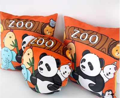 Cartoon Cute Pillow Hotel Children's Family Room square Round Cushion Living Room Sofa Bedroom Car Pillow case