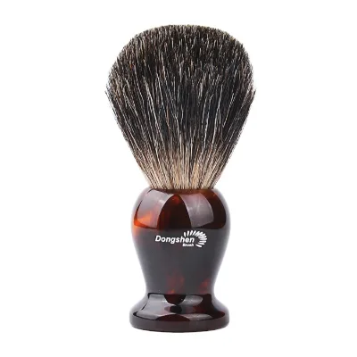 Best Badger Hair Brown Resin Nice Quality Men Facial Grooming Shaving Brush OEM Brand DS-shaving Model