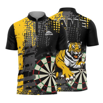 Fully Sublimation Digital Printing Dart Shirt Bedrukken Create Your Own Logos Dart T-shirt
