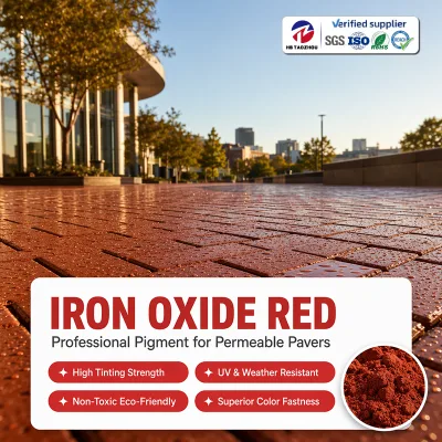 Iron Oxide Red For Road Paving Concrete Tiles High Intensity Color Long Lasting Application China Factory Wholesale Bulk
