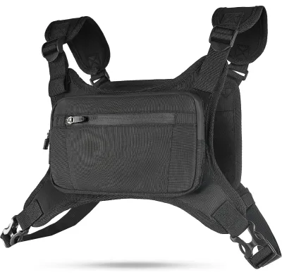 Water Repellent Reflective Vest Phone Holder Running Chest Pack Workout Bag Runners Joggers Cyclists and Bikers-EDC Pouch