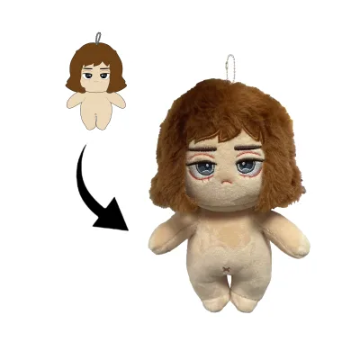 OEM ODM Service Custom Small Idol Korea Kpop Doll Plush Keychain Toy Stuffed Keychain Kyring Plush Toy for Promotion Bag