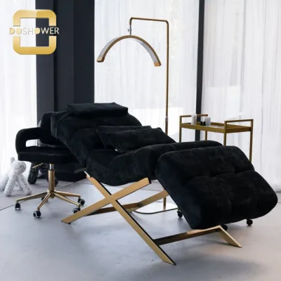 Electric Treatment Table Lash Bed Supplier with Black Elegant Comforting Eyelash Extension Bed for Beauty Bed Eyelash Extension