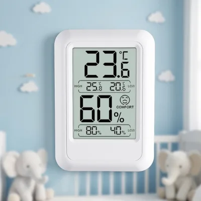 Cross-border Hot Sale Thermohygrometer Indoor High Precision Digital Display Temperature Humidity Meter Recording Function