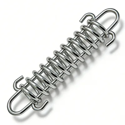 Outdoor Stainless Steel Spring Buckle Windproof Buffering High-Strength Elastic Hook Canopy Rope Buckle Tent Hanging Buckle