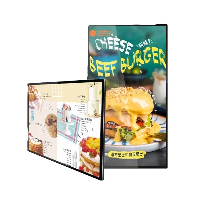 Android/Windows System IPS LCD Panel Full Array LED Advertising Display Machine NFC/WiFi Indoor Wall Mount for Restaurants