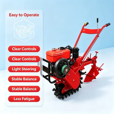 Compact Power Tiller Machine for Narrow Terraces and Hill Farming