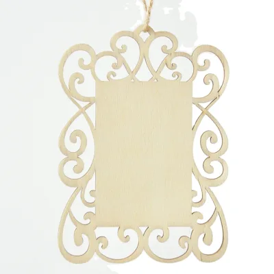 Hot Sell Handmade Wooden Laser Cut Christmas Decoration Made in China