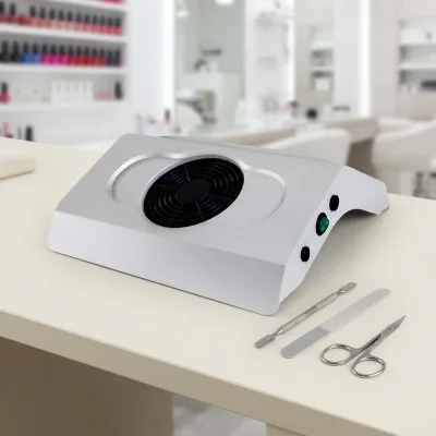 Non-slip Design Nail Dust Collector Air Filter Fan for Manicure up to 60 CFM Built-in Double-Layered Dust Bag with Zipper
