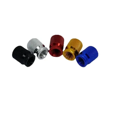Available for Both Schrader and Presta Valve Types Chrome Aluminum Tire Valve Stem Caps for Car and Truck
