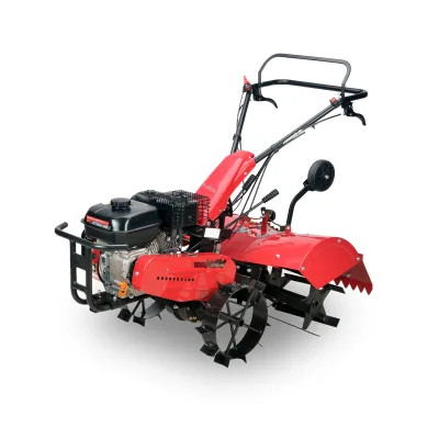26inch in Width Walking Tractor Cultivate Tiller with 3 Groups Blades and 2 Front Wheels FPT680