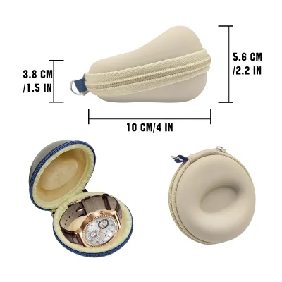 Waterproof Custom Logo Portable Hard Shell Protective Travel Eva Watch Case Watch Case Hard Shell Eva Protective Travel Case