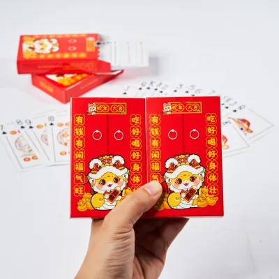 High Quality Durable Personalized Advertising Poker Paper Playing Cards Deck Custom Packaging for Family Home Game Collections