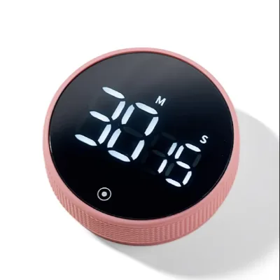 Beauty Movement Reminder Magnetic LED Timer Self Regulated Rotary Timer Magnetic Suction Mute Timer Kitchen Countdown