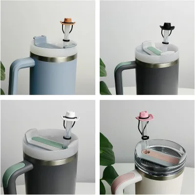 Silicone Cowboy Hat Straw Cover Bar Accessories Disposable Party Use