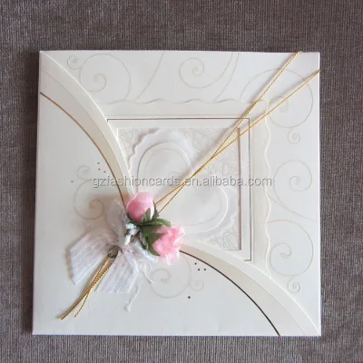 Hot Sale Blossom Element Love Marriage Wedding Invitation Card