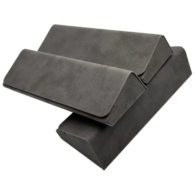 Promotion Hot Sale Glasses case Box Magnet Flip PU Leather Box Grey Eyeglass Cases Spectacle Hard Sunglasses case