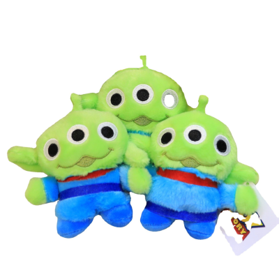 Three-Eyed TikTok Popular 12CM Plush Doll New 4 Inch Cotton Keychain Pendant Stall Toy and Gift