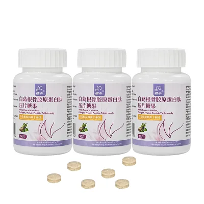 Trendy Women's Health Products: Kudzu Collagen Peptide Tablets Candy, 90 Tablets, Own Brand