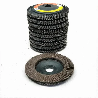 "100mm Steel Flap Discs 60grit 80grit Aluminum Oxide 10mm Thick Medium Flexible Polishing Metal Customizable 125mm OEM Price"