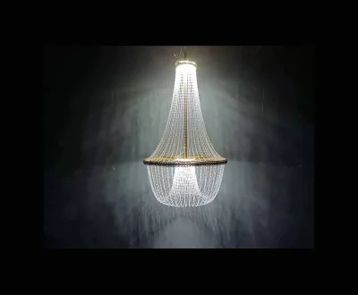 New Wedding Event Crystal Curtain Acrylic Bead Pendant Ceiling Pearl Crystal Lamp, Used for Wedding Stage Decoration