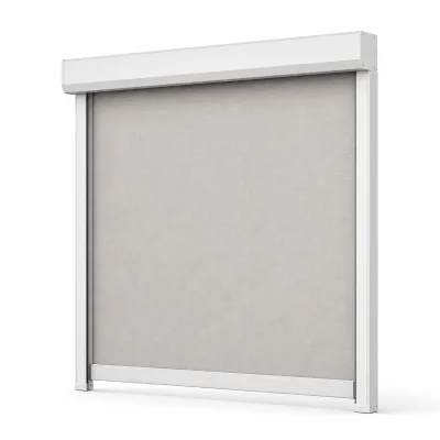 JINK Gale Custom Exterior Roller Shade Matter-Ready Motorized Guided Outdoor Blind for Patio Window Solar Shading