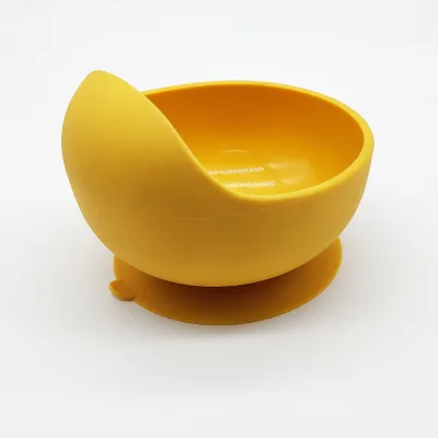 Anti Slip Strong Suction Silicone Color Baby Weaning Bowl Set