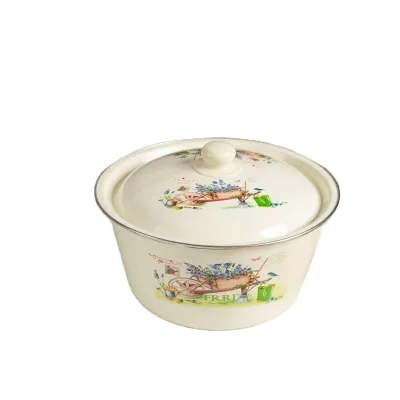 Senny Low Moq Products Enamel Soup Pot Enamel Salad Basin Enamel Basin