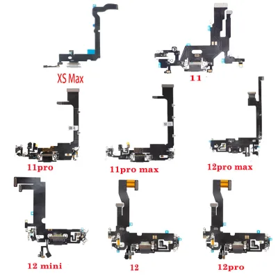 Mobile Phone Replacement Part Original Oem USB Charger Port Dock Plug Connector Mic 11 12 13 14 15 PRO MAX Flex Cable for IPhone