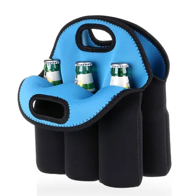 Wholesale 20L Eco-Friendly Insulated Ice Beer Cooler Tote Bag Custom Logo Sublimation Neoprene Wine Beer Gift Cooler Bag