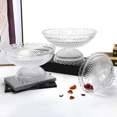 Attractive Design Decorative Crystal Glass Chocolate Bowl High Quality OEM Customized Serving Chocolate Bowl