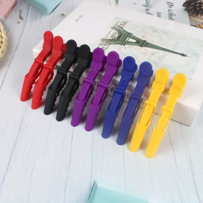 High Quality Matte Alligator Hair Clips Non Slip Makeup Duckbill Clips Barber Accessories Salon Styling Sectioning Hair Clips