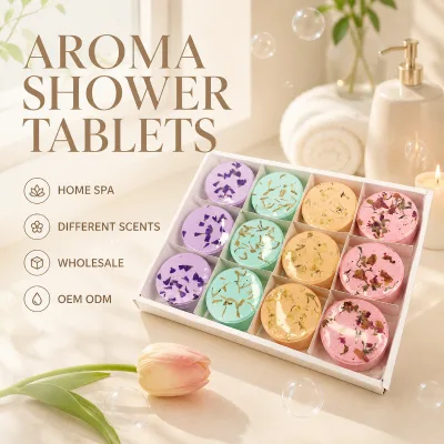 Private Label Shower Steamers Organic Botanical Eucalyptus Different Scents Aromatherapy Custom Packing Wholesale