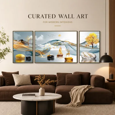 Modern Printed Canvas Wall Art for Interior Decoration, Hospitality Display, Retail Collections and B2B Sourcing