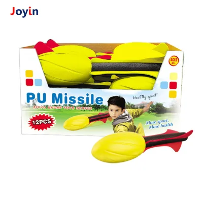 17CM Hand Grip Whistling Missile Rocket Ball - 4 PCS Kids Football Foam Rocket Toy, Perfect for Outdoor Fun & Sports