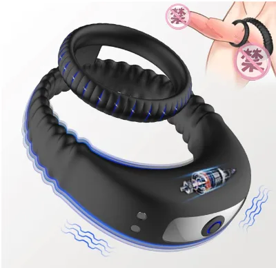 Men's New Wireless Electric Shock Prostate Massager  cock ring