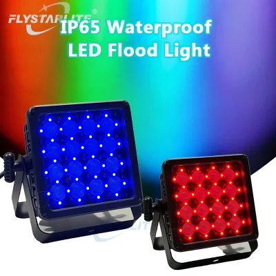 OEM 16PC RGBW Waterproof Flood Stage Light 0-100% Linear Focus Outdoor Stage Light Suitable for Outdoor Weddings