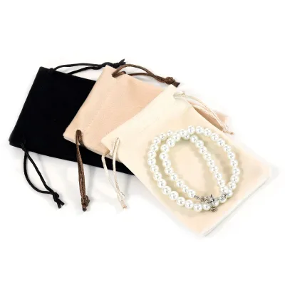 BestClean OEM Customized Velvet Drawstring Jewelry Pouch Wholesale Portable Noble Colors Gift Pouch