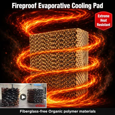 Class B1 Fire 7090 Flame Retardant Evaporative Cooling Pad for Chicken Houses, Pig Farms & Agricultural Greenhouse Cooling