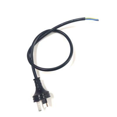 3x0.75 MM2 Australian Plug Power Cord 3 PIN PLUG MAINS CORD WITH BARE WIRE END 2M