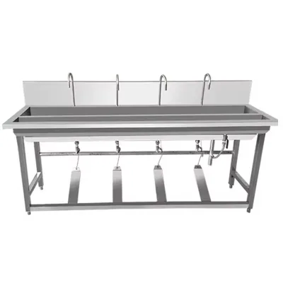 Standard Modern Design Custom Stainless Steel Deep Drawing Washing Sink Commercial Kitchen Ware Double Bowl SIR Brand