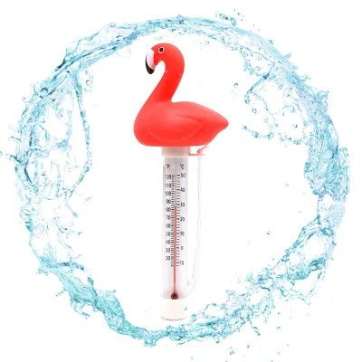 BN Floating Swimming Pool Pond Water Thermometer Baby Pool Shatter Resistant Flamingo Thermometer